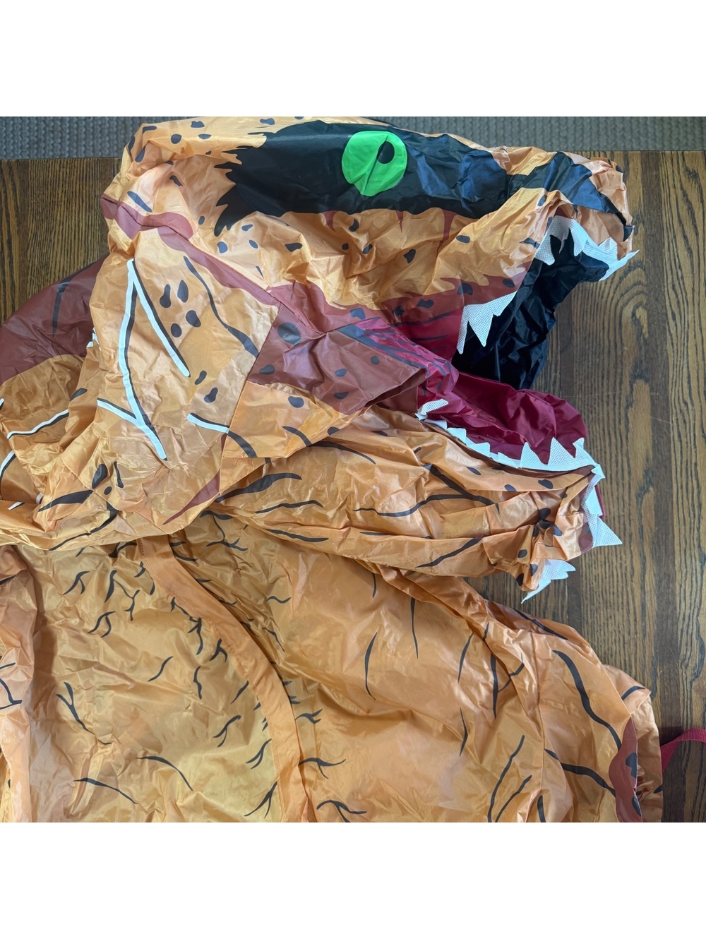 Child Inflatable T-Rex Dinosaur Costume Blow Up Halloween Cosplay Suit